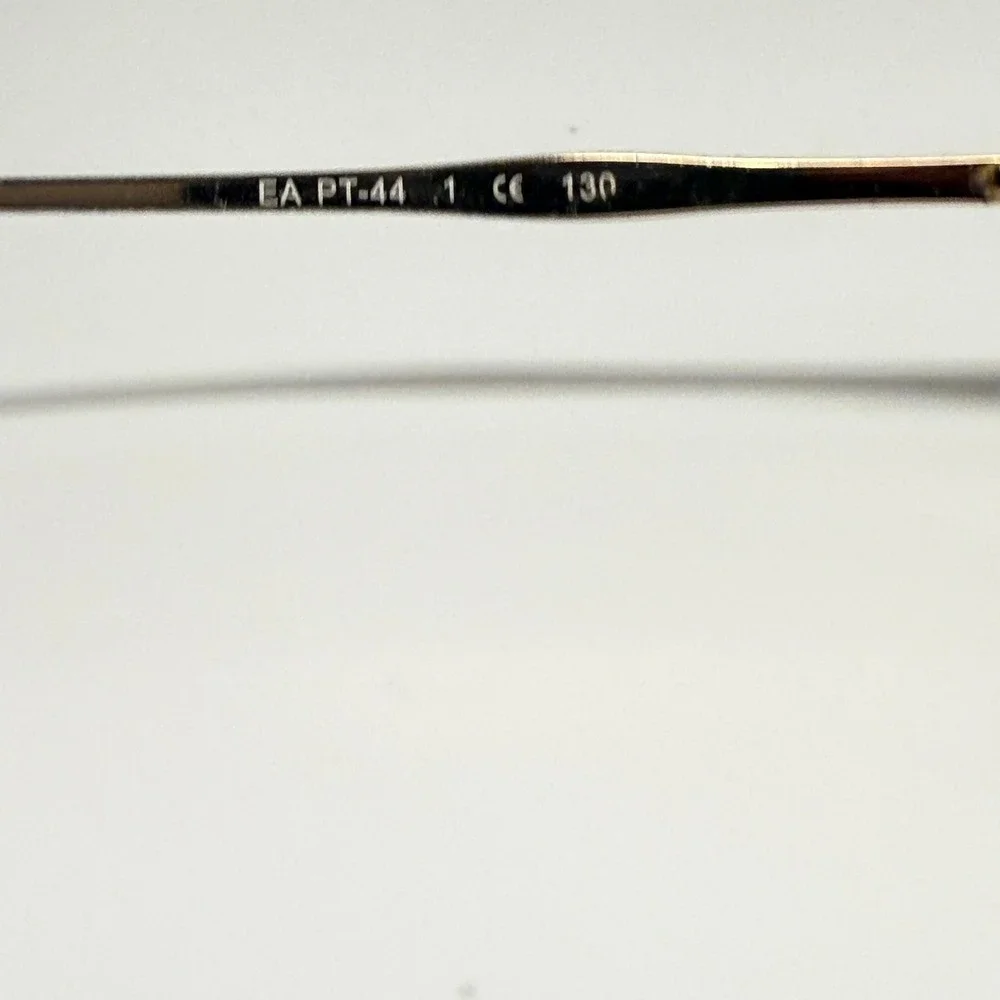 Eddie Bauer EA PT-44 Gold Metal Oval Eyeglasses Frames 130mm